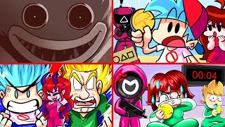 SCARY POPPY PLAYTIME  amp SQUID GAME BUT ITS Friday Night Funkin BEST ANIMATIONS 5 [upl. by Nirtiac974]