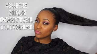 High Faux Ponytail Tutorial Beginner Friendly [upl. by Tibbetts]