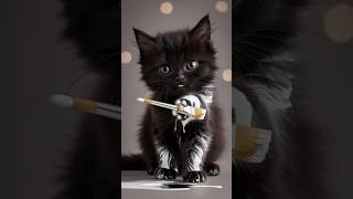 Black cat is sad because of the black colour cat kucing youtubeshorts short shorts darkcat [upl. by Osi161]