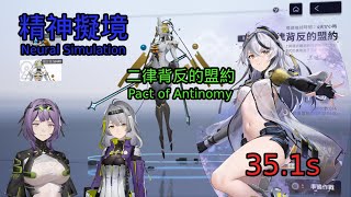 精神擬境 二律背反的盟約 36萬分Pact of Antinomy 36K pointsNeural Simulation 塵白禁域Snowbreakスノブレ [upl. by Nissie]