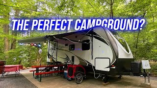 The MOST BEAUTIFUL RV Campground in the Country Lake in Wood Lancaster County [upl. by Narib]