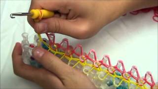 Lesson 7 How to make choker necklace with Rainbow Loom® [upl. by Yggep]