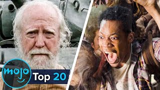 Top 20 Most Shocking Walking Dead Deaths [upl. by Ecyaj741]