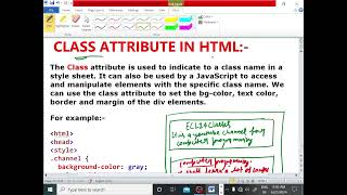 HTML TUTORIAL LECTURE  29DIV ELEMENT CLASS ATTRIBUTE EXPLANATION WIT EXAMPLE ECL365CLASSES [upl. by Alesram]