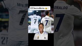 Es el heredero 👑🤍 vinicius dorsal 7 cristiano realmadrid shortvideos [upl. by Yenatirb]