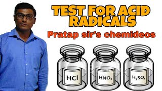 Test For Acid Radicals [upl. by Janek]