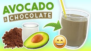 Avocado Chocolate Smoothie Energy Boosting Smoothie Recipe [upl. by Atteniuq]