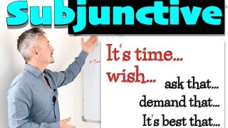 Lesson on the SUBJUNCTIVE Its time I wish [upl. by Aeirdna]