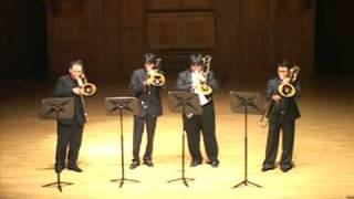 Virtuoso Trombone Ensemble play Toccata amp Fugue in D minor [upl. by Eedahs]