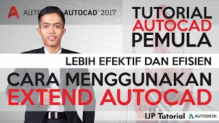 Cara Menggunakan EXTEND AUTOCAD [upl. by Aerol]