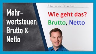 Mehrwertsteuer Brutto amp Netto berechnen [upl. by Schott717]