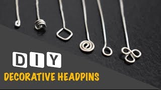 How to make Decorative Headpins  Jewellery Making  Wire Jewellery Findings  VHMJ [upl. by Ettennaj]