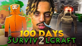 Tortured for 100 Days in Survivalcraft 2 😭 Cruel Mode [upl. by Hamrnand]