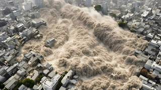 5 minutes later 60meter tsunami and earthquake in Japan Watch Without Kids [upl. by Jelle]