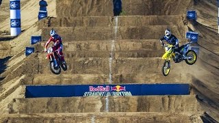 Ryan Dungey VS James Stewart Semifinals  Red Bull Straight Rhythm 2015 [upl. by Eeladnerb]