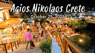 Agios Nikolaos Crete walking tour 4k Greece 2022 [upl. by Krischer701]