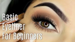 Beginners Eyeliner Makeup Tutorial  How To Apply Eyeliner [upl. by Ainahpets658]