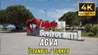 İstanbul Turkiye Şile AĞVA Walking Tour 4K Ultra HD60fps [upl. by Delfeena]