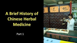 History of Chinese Herbal Medicine Part 1 [upl. by Bonnice]