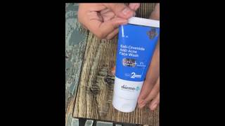 Derma co salicinamide AntiAcne Facewash  skincare shamanoorremedies [upl. by Irrehc]