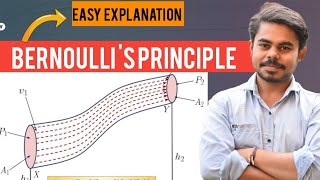 DERIVATION BERNOULLI S PRINCIPLE class11 [upl. by Burr]