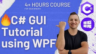 🔥 C GUI Tutorial using WPF  XAML   Windows Presentation Foundation [upl. by Rabelais]