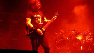 Slayer feat Gary Holt  Angel of Death solo amp outro 1732011 Helsinki Finland [upl. by Nellie]