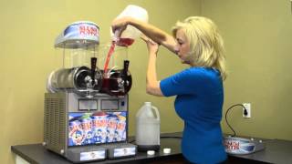 How to Fill a Ugolini Slush Machine with Slush Puppie Flavoured Base [upl. by Uphemia]