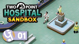 😷 Building The Best Looking Hospital  Lets Play Two Point Hospital Sandbox Ep 1 AD [upl. by Asil273]