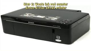 Reset Epson Stylus SX125 Waste Ink Pad Counter [upl. by Loughlin411]