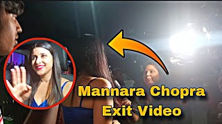 Mannara Chopra Exit Video From Jigna Ji Birthday Bash 😍 mannarachopra [upl. by Alexandr]