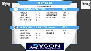 Kirkheaton CC 1st XI Kirkheaton 1XI v Cumberworth United CC 1st XI [upl. by Calan]