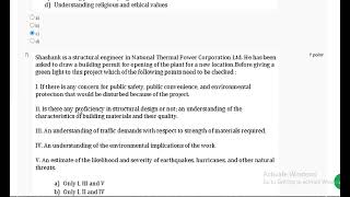 NPTEL Ethics in Engineering practices Assignment 7 Aprmay 2024 [upl. by Ainyt121]