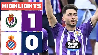 Real Valladolid  Espanyol 10 Resumen La Liga 202425 [upl. by Gisela]