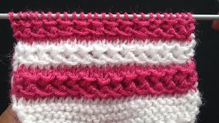 Two Colour Knitting Pattern [upl. by Omland718]