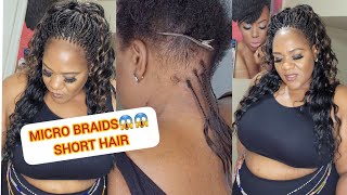 Micro Braids Tutorial Beginners Friendly [upl. by Scharaga]