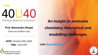 Alessandro Stagni  An insight on ammonia chemistry theoretical and modelling challenges [upl. by Ahseket]