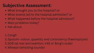 How to perform the subjective assessment in cardiorespiratory conditions [upl. by Ongun602]