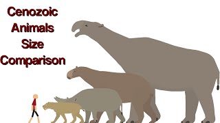 Cenozoic animals size comparison [upl. by Ahseit]