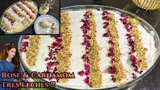 Rose and Cardamom Tres Leches  Perfect and Authentic Recipe  Must Try Metha [upl. by Nancey]