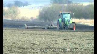 CLAAS Axion 850 mit Ackerschleppe [upl. by Ahsya]