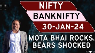 Nifty Prediction and Bank Nifty Analysis for Tuesday  30 January 24  Bank NIFTY Tomorrow [upl. by Ivie]