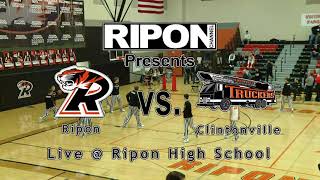 Ripon High School Boys Basketball vs Clintonville High School 010722 [upl. by Nulubez637]