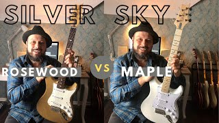 PRS Silver Sky  Maple vs Rosewood demo [upl. by Asiaj]