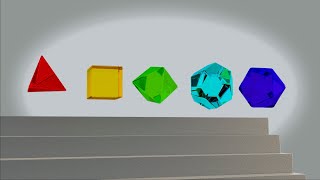 Platonic Solids Which is faster  Rigid body simulation [upl. by Patrice]