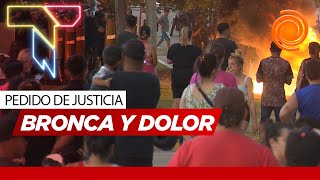 Pueblada en Malagueño incidentes en la marcha por el asesinato del motociclsta [upl. by Idok]