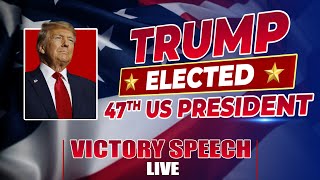 BREAKING  US Election Results  Donald Trump speaks after winning the 2024 Presidential Election [upl. by Astraea261]