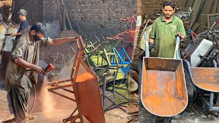 Easily Local Factory mades 100 Of Wheelbarrows in few minutes  Making Wheelbarrows in Factory… [upl. by Lairret603]