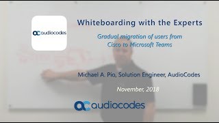 Gradual migration of users from Cisco to Microsoft Teams [upl. by Eisteb766]