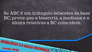 MA13 Cap2 exercício 29 versão 2022 mestrado profmat [upl. by Bette]